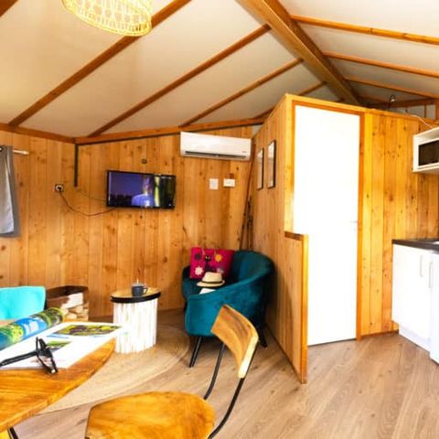 CHALET 2 persone - La capanna del pescatore 21 m² Comfort - 1 camera da letto + TV + in riva al lago 2 persone
