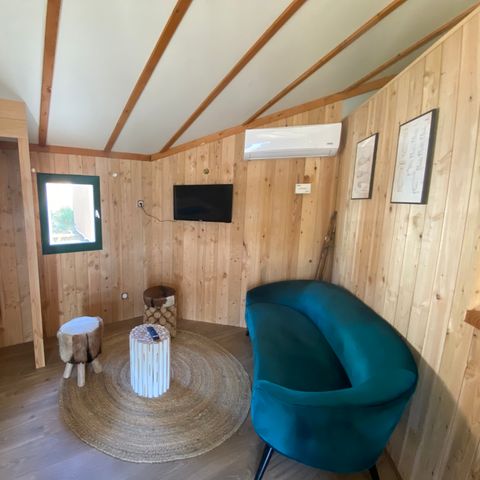 CHALET 2 persone - La capanna del pescatore 21 m² Comfort - 1 camera da letto + TV + in riva al lago 2 persone