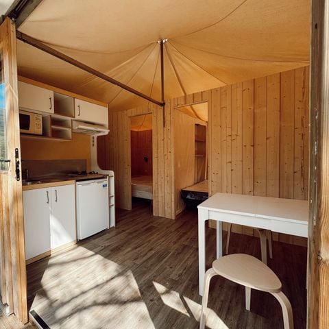 LODGE 4 Personen - Lodge 25m2 (2Sch - 4Pers) + Integrierte Terrasse