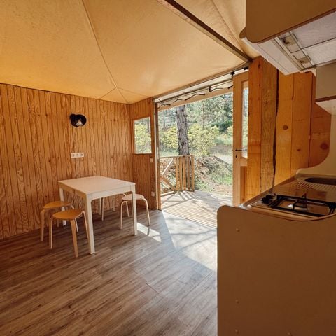LODGE 4 Personen - Lodge 25m2 (2Sch - 4Pers) + Integrierte Terrasse