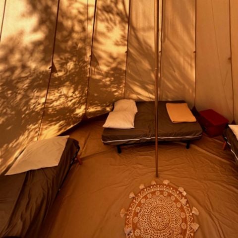 Tente en toile et en bois 4 personnes - Tipi Indiana
