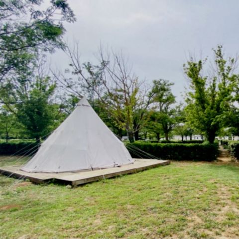 Tenda in tela e legno 4 persone - Tepee dell'Indiana