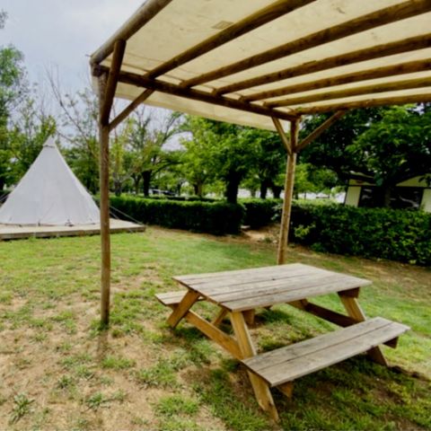 Canvas and wooden tent 4 persons - Indiana tepee
