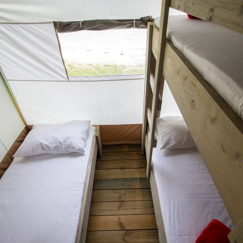 Tent van canvas en hout 5 personen - Luxe safaritent