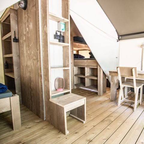 TENTE TOILE ET BOIS 4 personnes - Zelena Laguna - Tente Safari Confort