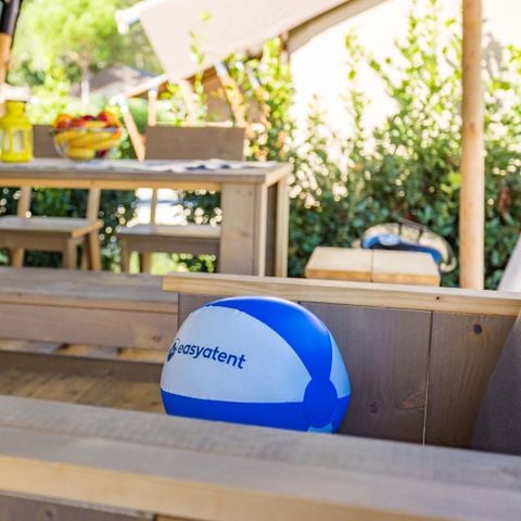 TENTE TOILE ET BOIS 4 personnes - Tente safari Confort + climatisation