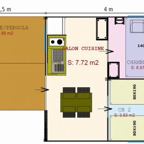 TENTE 4 personnes - 2 chambres