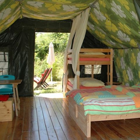 TENDA IN TELA E LEGNO 5 persone - tenda militare rivisitata