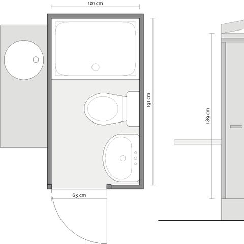 PIAZZOLA - Piazzola Oleandri 6x8 m. con servizi igienici