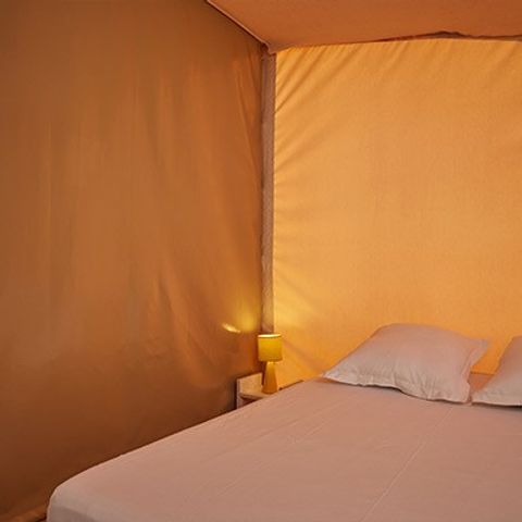 Tente en toile et en bois 5 personnes - Tente Eco Lodge | 2 Ch. | 4/5 Pers. | Sans SDB