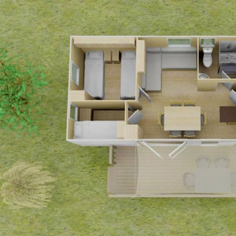 CASA MOBILE 6 persone - Casa mobile | Premium | 3 Camere da letto | 6 Pers. | Terrazza rialzata | Aria condizionata.