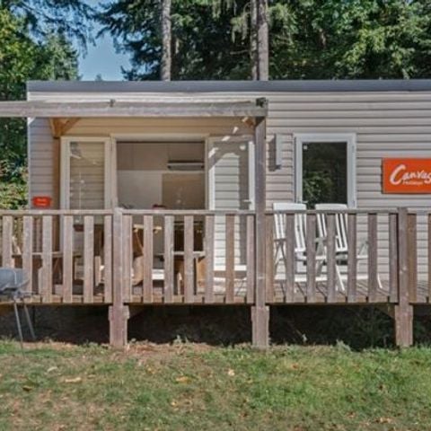 Mobilheim 5 Personen - Comfort XL | 2 Zi. | 5 Pers. | Erhöhte Terrasse