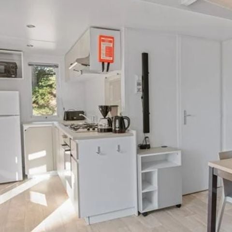 Mobilheim 5 Personen - Comfort XL | 2 Zi. | 5 Pers. | Erhöhte Terrasse