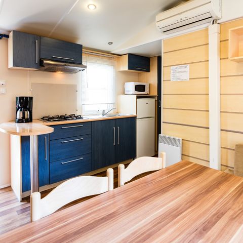 Mobilheim 4 Personen - Classic | 2 Zi. | 4 Pers. | Erhöhte Terrasse | Klim.