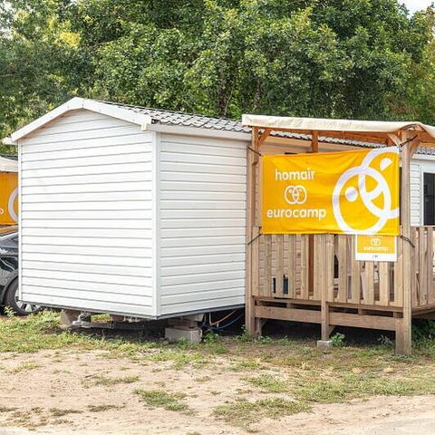 Stacaravan 6 personen - Comfort | 2 Slaapkamers | 4/6 Pers. | Verhoogd terras