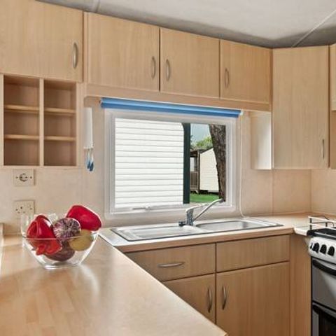 Mobilheim 8 Personen - Classic | 3 Schlafz. | 6/8 Pers. | Erhöhte Terrasse