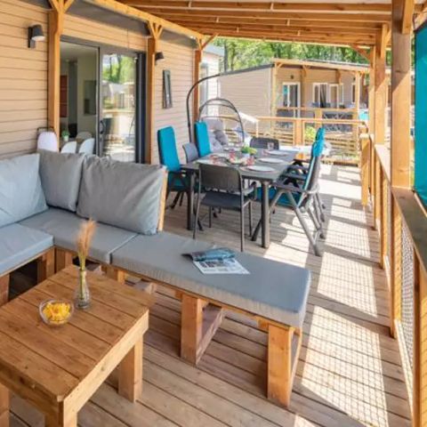 MOBILE HOME 7 people - Mobil-home | Ultimate Plus | 3 Bedrooms | 6/8 Pers | Terrace Lounge | 2 bathrooms | Air conditioning | TV | By Roan