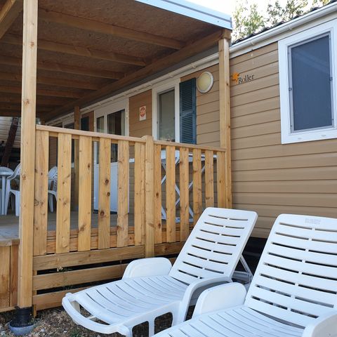 BUNGALOW 6 personnes - Mobil-home | Classic | 2 Ch. | 4/6 Pers. | Terrasse surélevée | Clim.