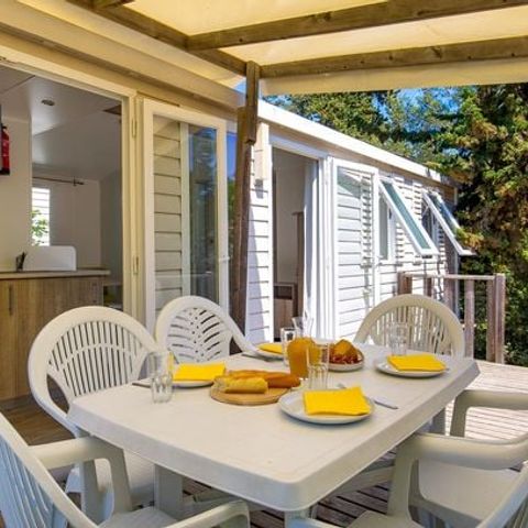 BUNGALOW 6 personnes - Mobil-home | Classic XL | 3 Ch. | 6 Pers. | Terrasse surélevée | Clim.
