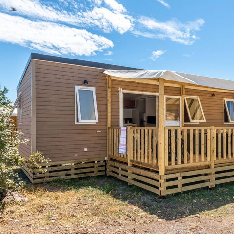 Stacaravan 6 personen - Stacaravan | Premium | 3 slaapkamers | 6 personen | Terras met zithoek | Airco