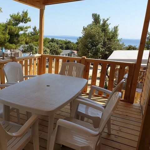 Mobile home 6 persons - Mobil-home | Classic | 3 Bedrooms | 6 Pers. | Raised terrace | Air-con.