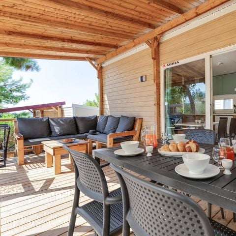 Mobile home 4 persons - Mobil-home | Premium | 2 Bedrooms | 4 Pers. | Terrace Lounge | Air-con.