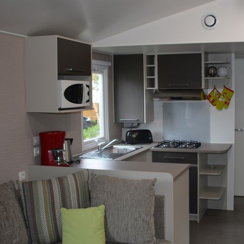 MOBILE HOME 8 people - Mobile-home 003 (3 bedrooms, 2 shower rooms) - Air conditioning, TV, Dishwasher, Washing machine - Terrace
