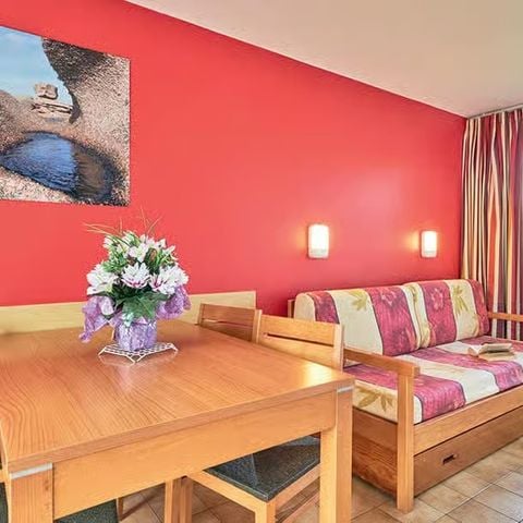 Bungalow 4 personen - Essentiel Bungalow, Schlafzimmer für 4 Personen, Terrasse