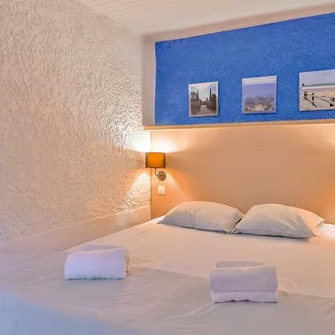 Bungalow 2 Personen - Standardzimmer mit 1 Schlafzimmer für 2 Personen, Terrasse