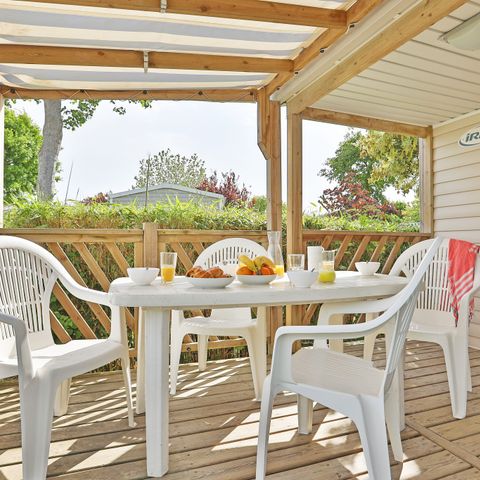 Mobile home 6 persons - Mobile-home | Comfort | 3 Bedrooms | 6 Pers. | Single terrace
