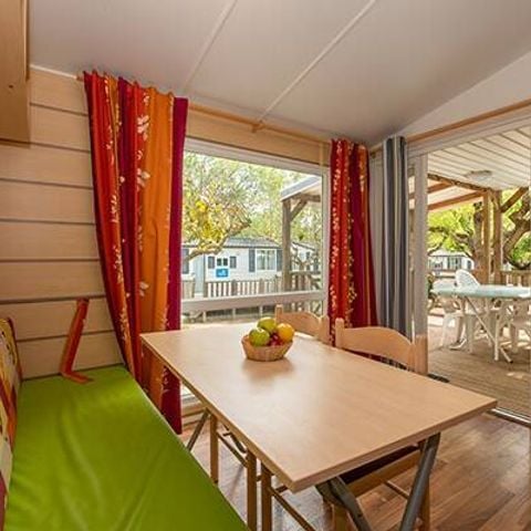 Mobilheim 4 Personen - Classic | 2 Schlafz. | 4 Pers. | Einzelne Terrasse | Klimaanlage