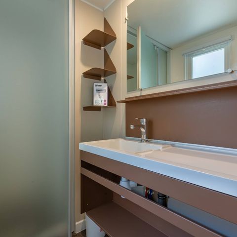 MOBILHOME 6 personnes - Comfort | 3 Ch. | 6 Pers. | Terrasse surélevée | Clim.