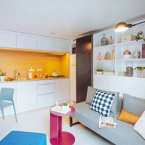 Stacaravan 5 personen - Supreme Plus 2 slaapkamers 2 badkamers Lounge