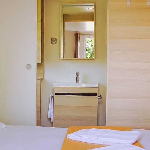 Stacaravan 6 personen - Supreme Plus 3 slaapkamers 2 badkamers Lounge