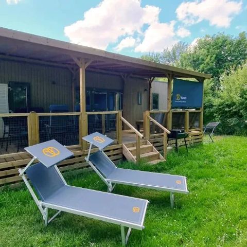 Stacaravan 6 personen - Supreme Plus 3 slaapkamers 2 badkamers Lounge