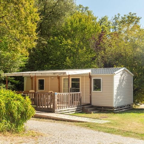 MOBILHOME 4 personnes - PMR | Comfort | 2 Ch. | 4 Pers. | Terrasse surélevée | Clim.