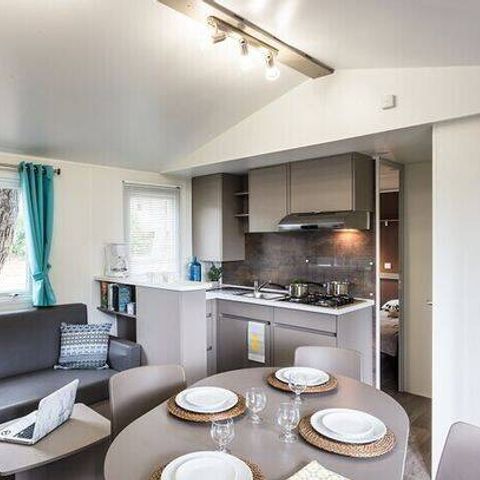 MOBILE HOME 6 people - Mobile-home | Comfort | 3 Bedrooms | 6 People | Uncovered raised terrace | 1 Bathroom | Air conditioning | TV