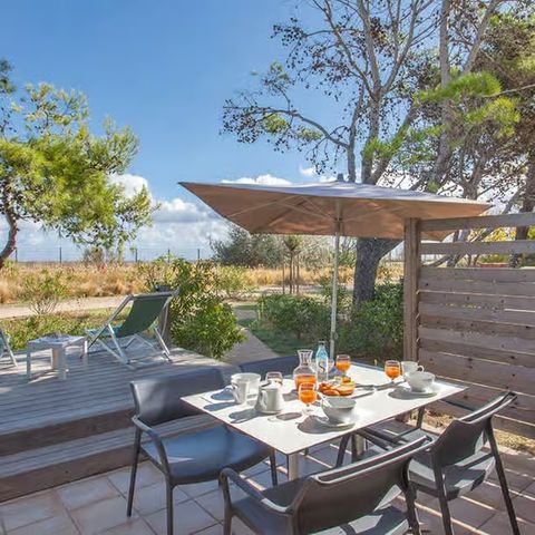 Bungalow 4 personnes - Premium Bung 2 chambres 4 personnes Terrasse Mer