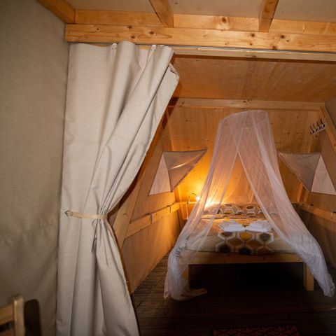 Tent van canvas en hout 2 personen - Nateko, zonder sanitair