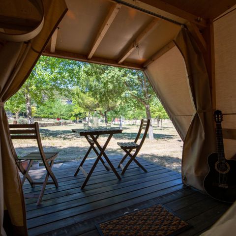 Tent van canvas en hout 2 personen - Nateko, zonder sanitair