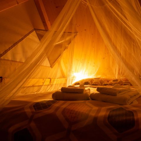 Tent van canvas en hout 2 personen - Nateko, zonder sanitair