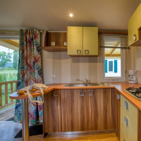 Mobilheim 4/5 personen - Confort - 2 Zi. - Überdachte Terrasse