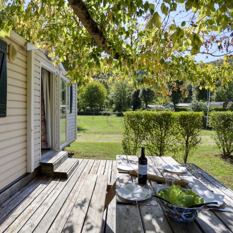 Mobilheim 6 Personen - Mobilheim Confort 2 Zi - offene Terrasse 5/6 Pers.