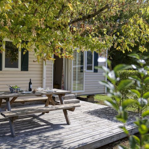 Mobilheim 5/6 personen - Confort - 2 Zi - Offene Terrasse