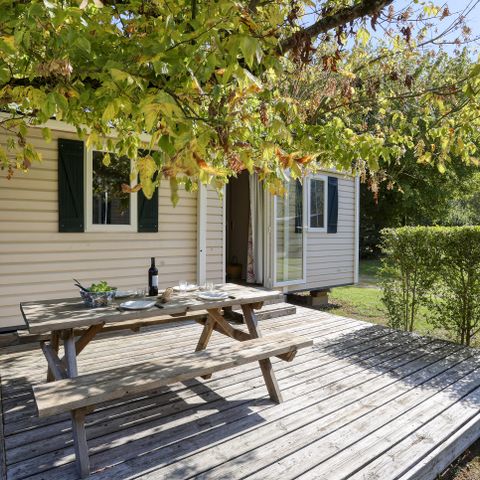 Mobilheim 5/6 personen - Confort - 2 Zi - Offene Terrasse