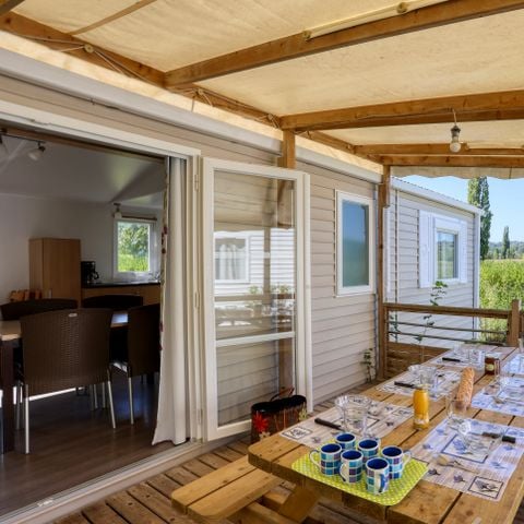 BUNGALOW 7 personnes - Mobil-home Privilège 3ch TV 2SDB 6/7 pers