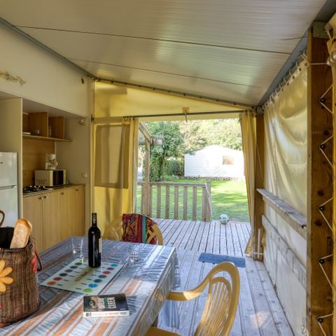 Mobilhome 1/5 personnes - Tit'home bâche et terrasse - 2 chambres - SANS san