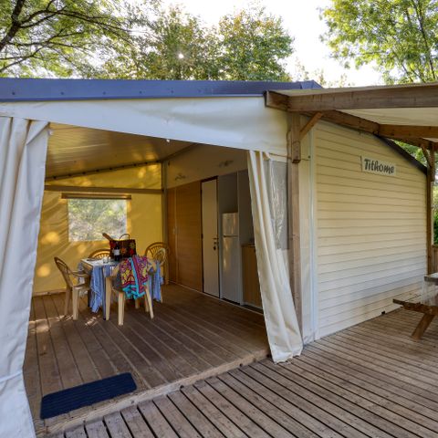 Mobilheim 1/5 personen - Tit'home Plane und Terrasse 2CH - OHNE San