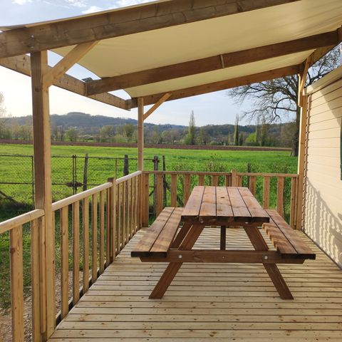 BUNGALOW 6 personnes - Mobil-home Confort 2ch terrasse semi couverte 5/6 pers