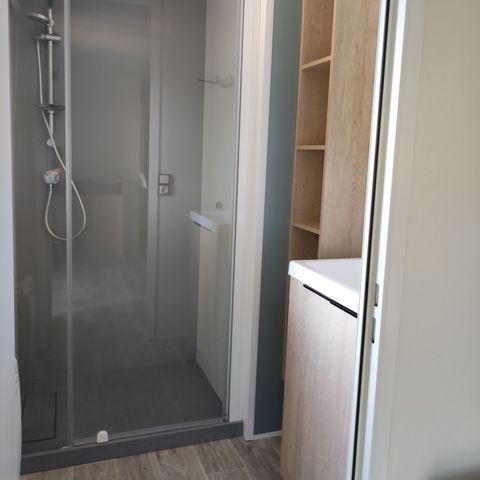 Mobilheim 6 Personen - 3 Zimmer, überdachte Terrasse, Geschirrspüler